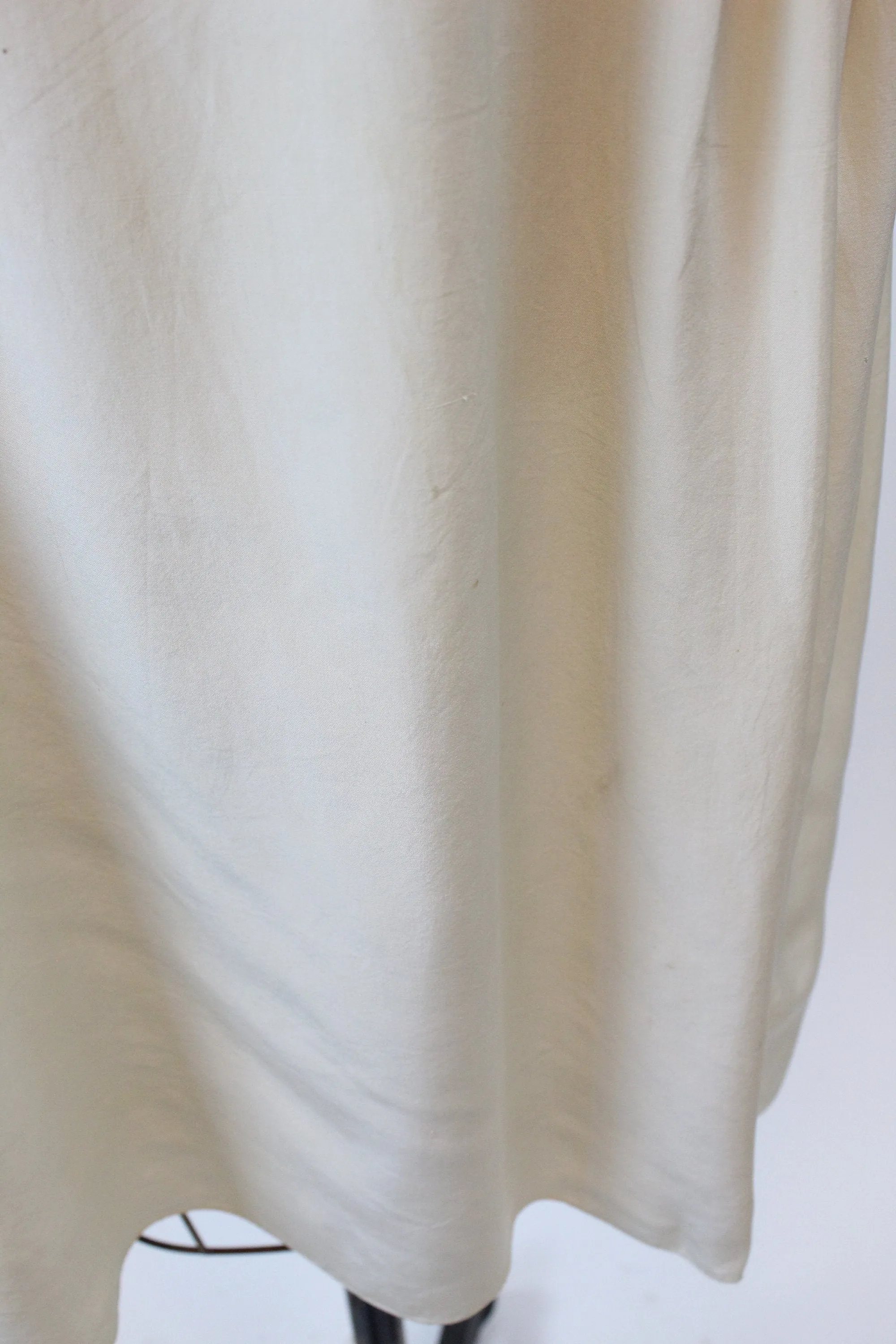1930s PUNCHED LACE silk dress small | new spring summer