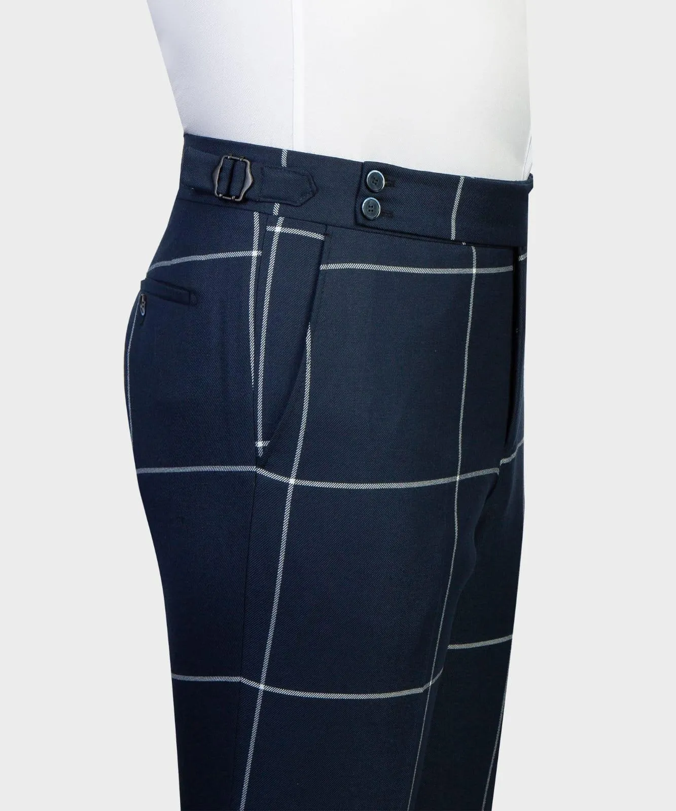 3 pieces Blue Striped Business Suit
