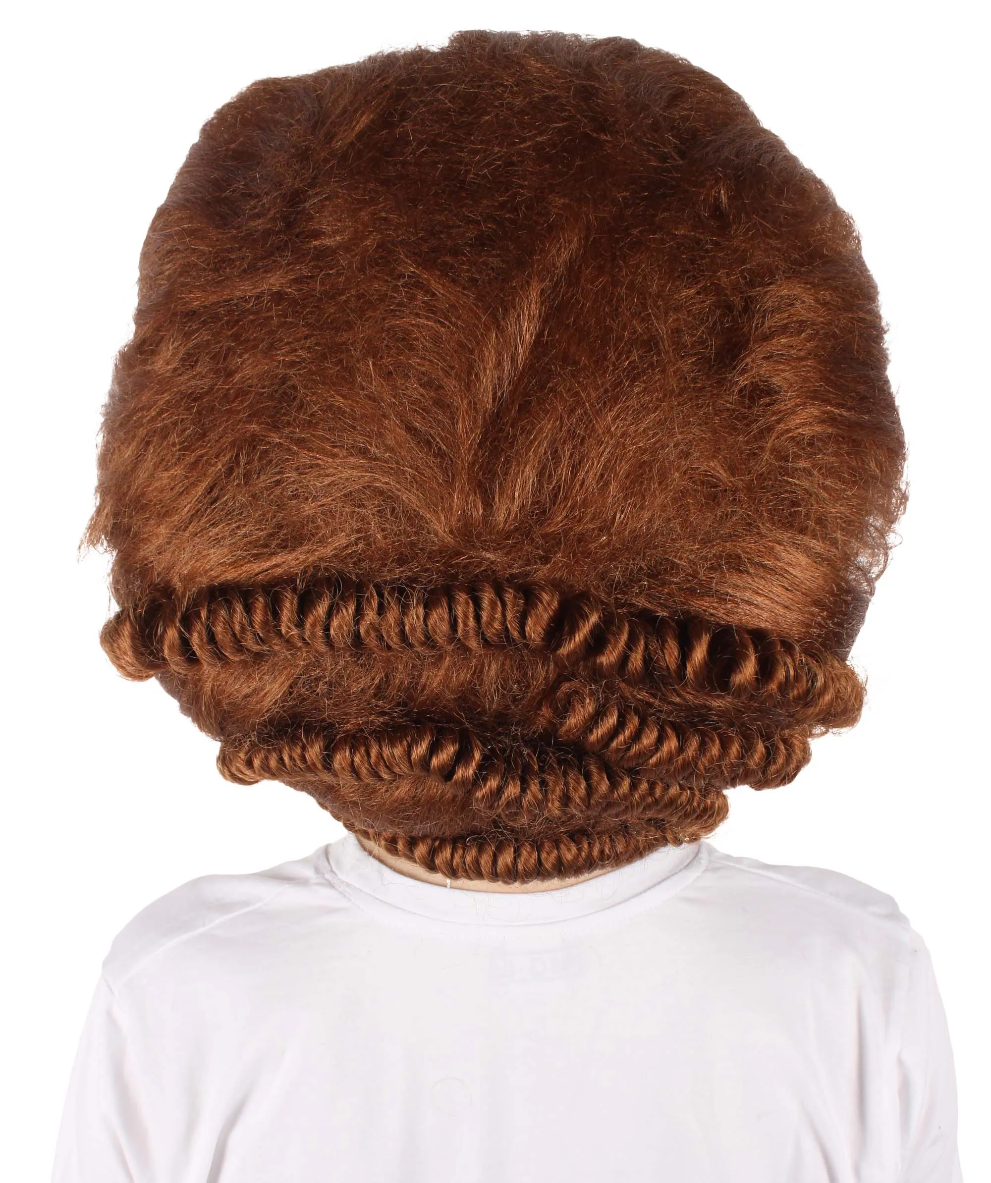 Adult Women's Brown Rococo Wig | Perfect for Halloween | Flame-retardant Synthetic Fiber