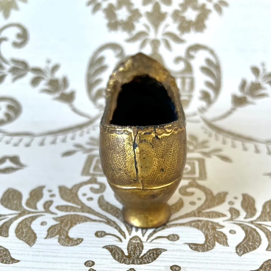 Antique Brass Shoe for Pincushion