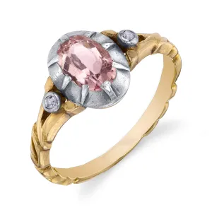 Antique Georgian Kunzite Diamond Ring