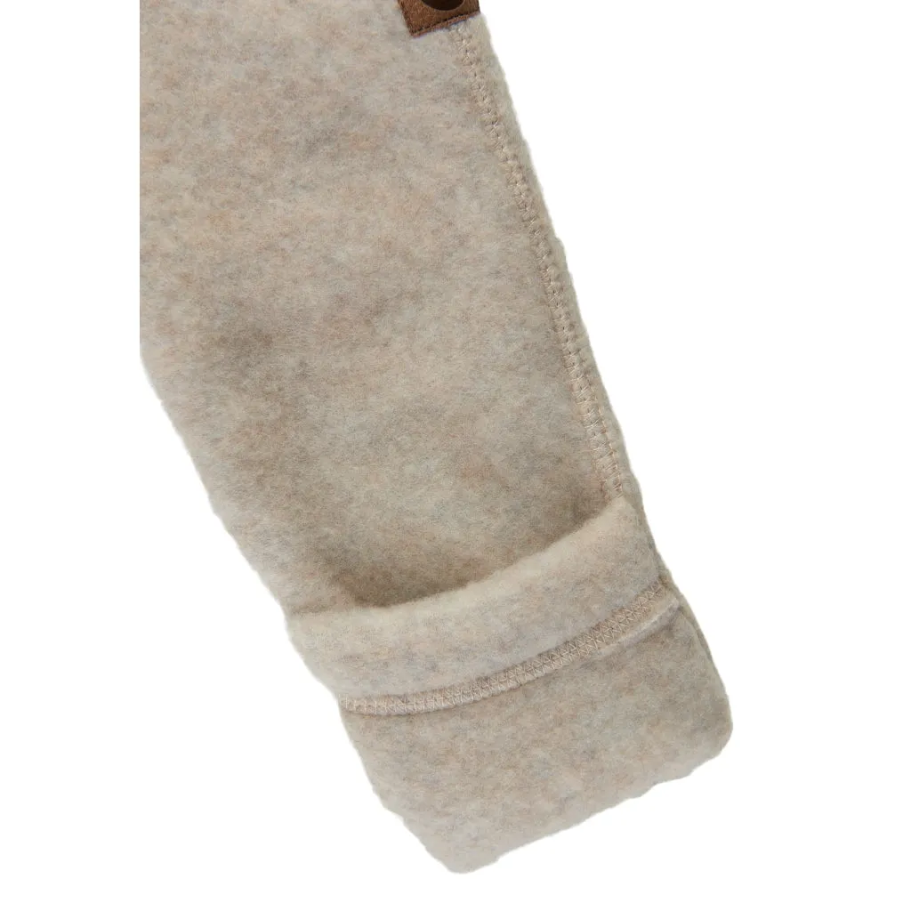 Baby Wool Suit (Reversible Cuffs) - Melange Offwhite