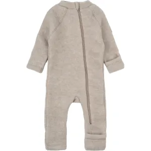 Baby Wool Suit (Reversible Cuffs) - Melange Offwhite