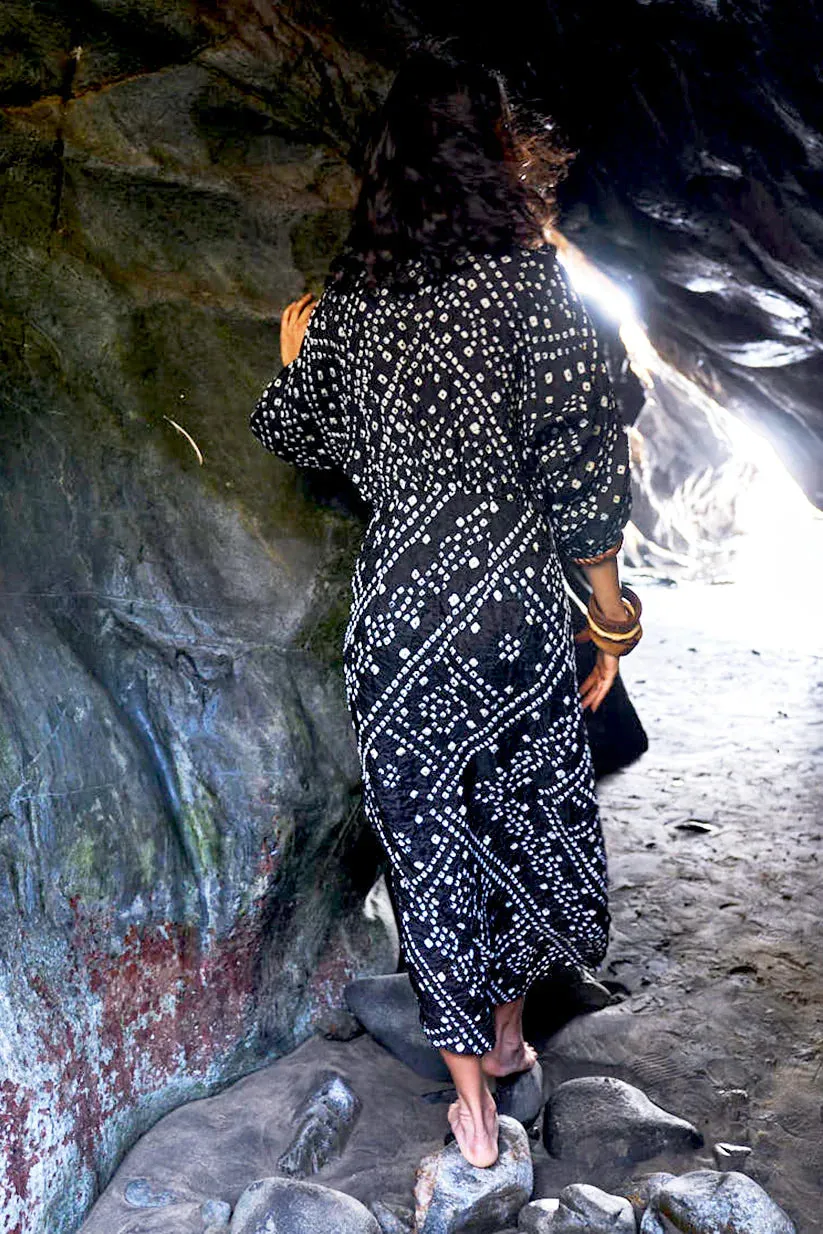 Bandhani Draped Dress