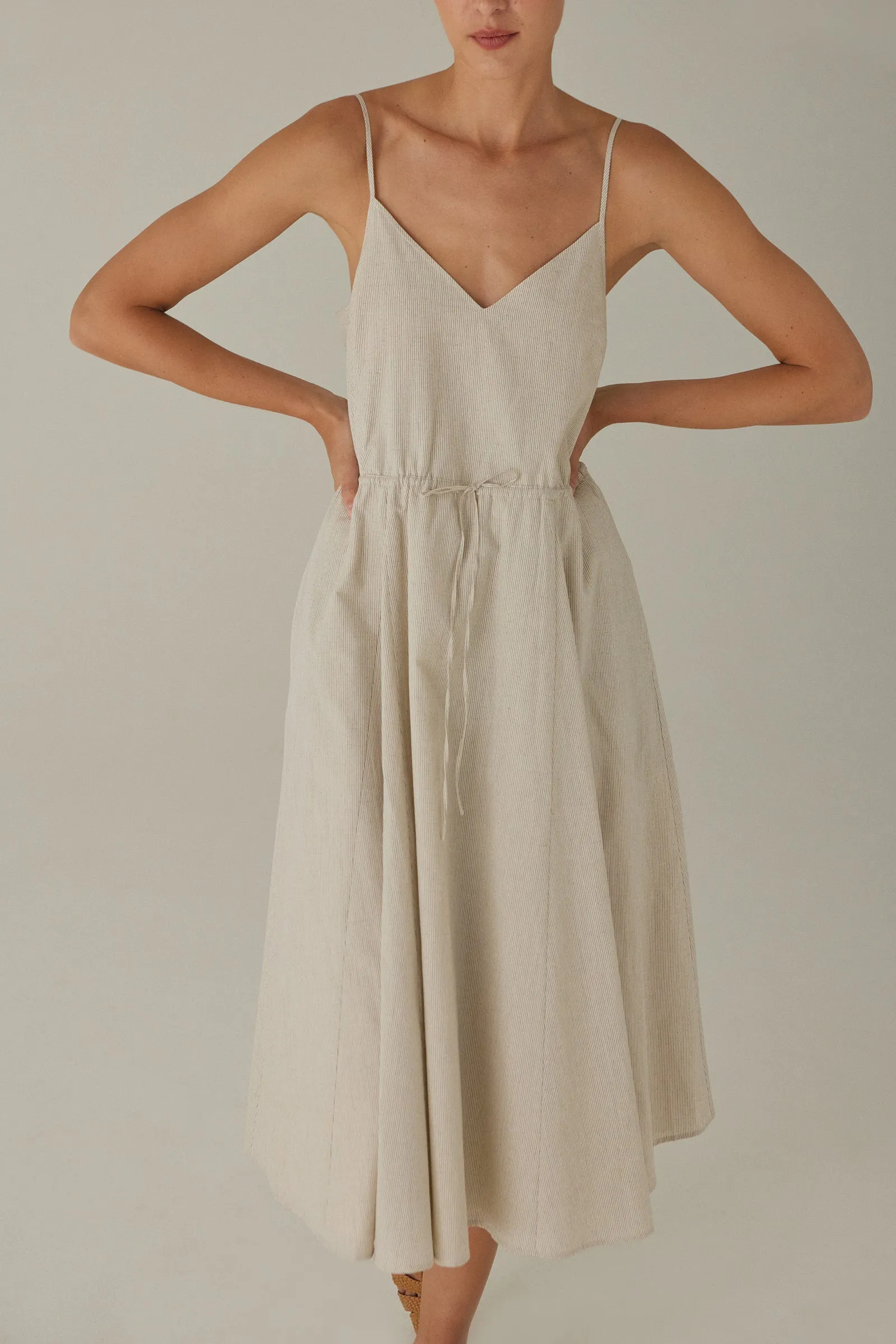 Bistro Dress -- Cotton Linen