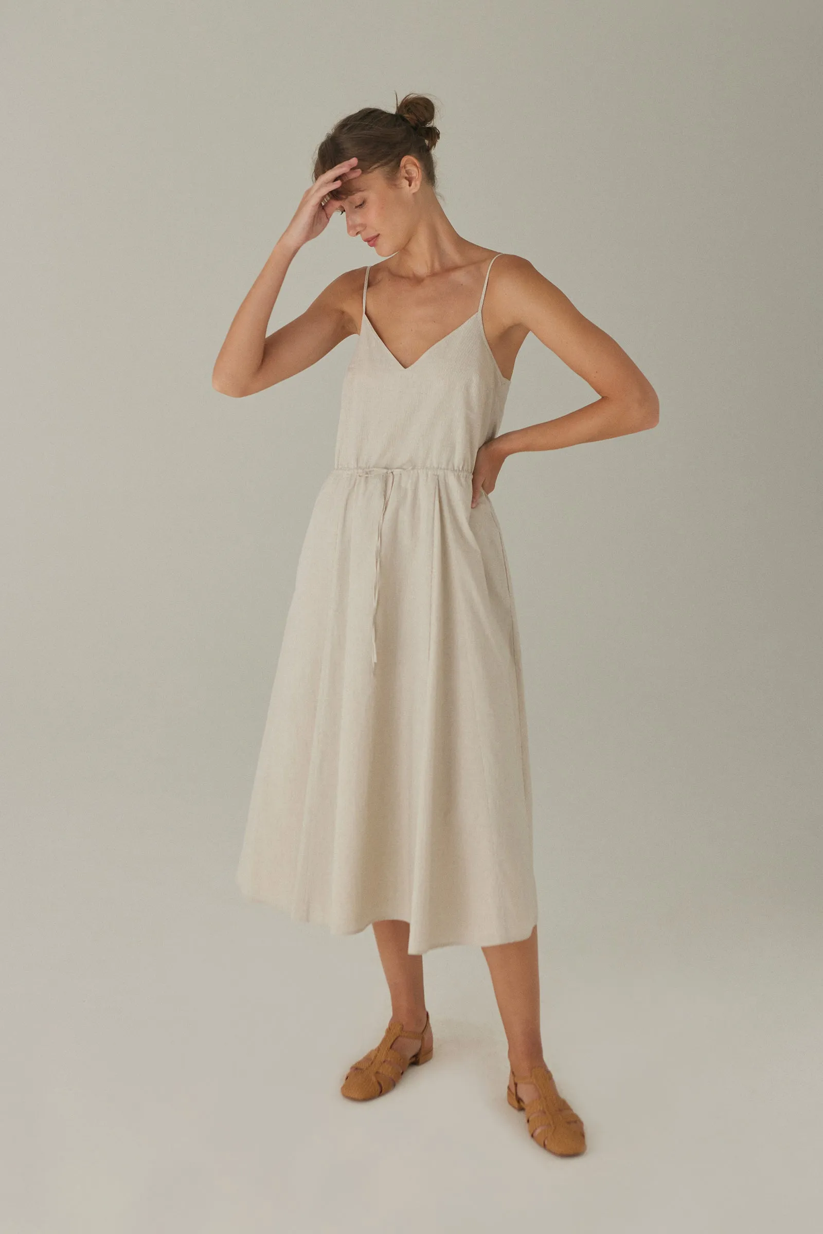 Bistro Dress -- Cotton Linen