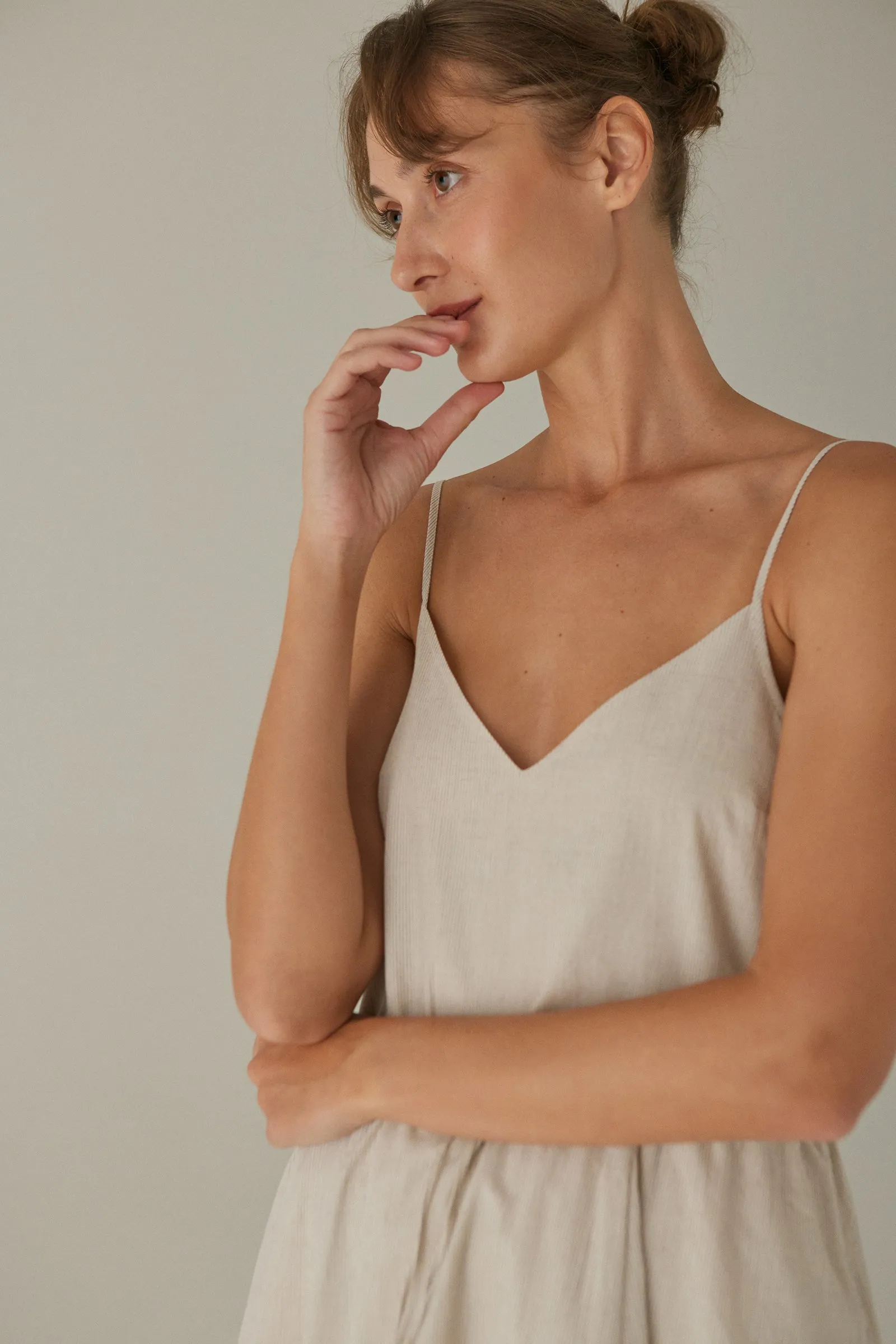 Bistro Dress -- Cotton Linen