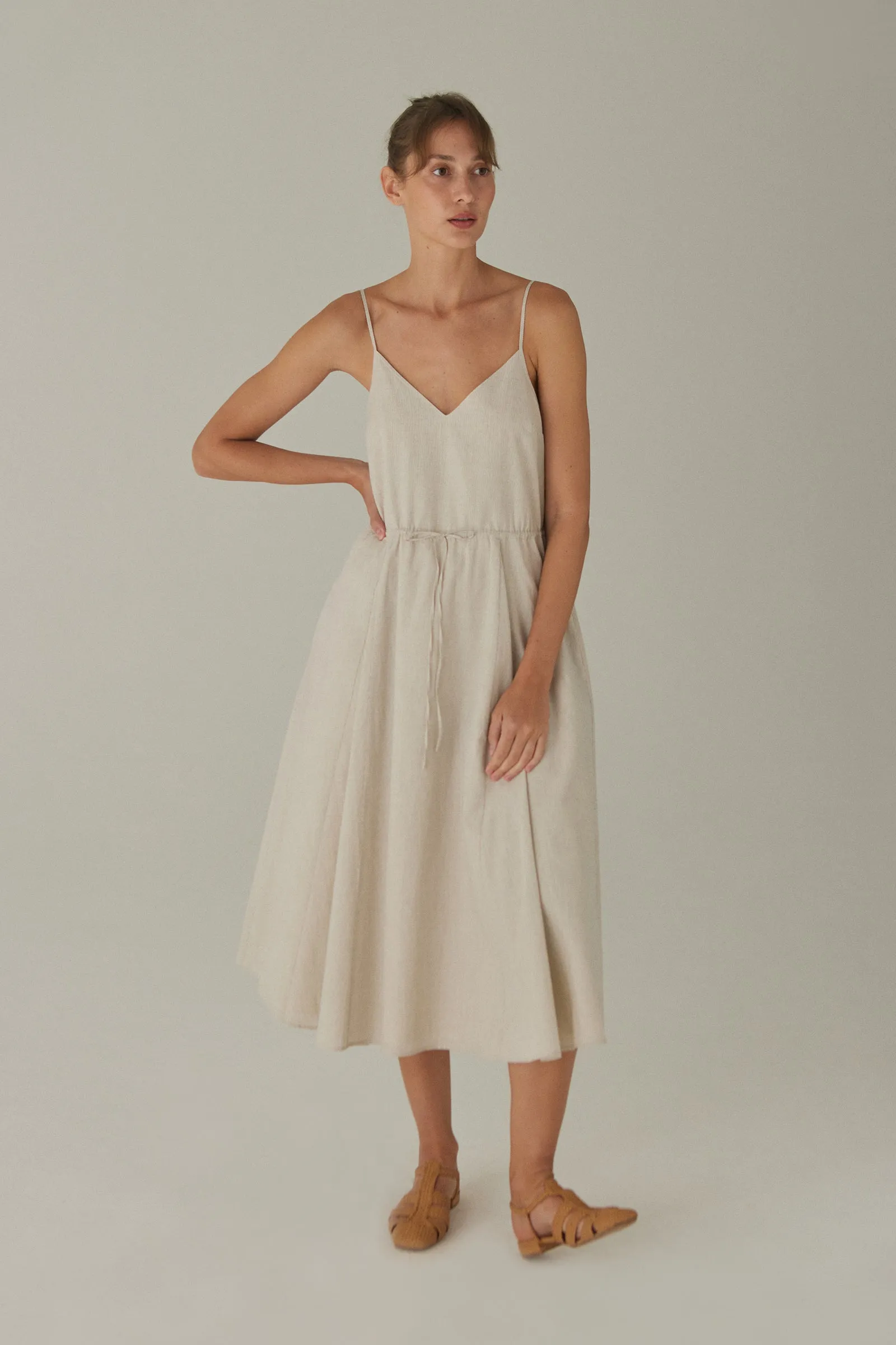 Bistro Dress -- Cotton Linen