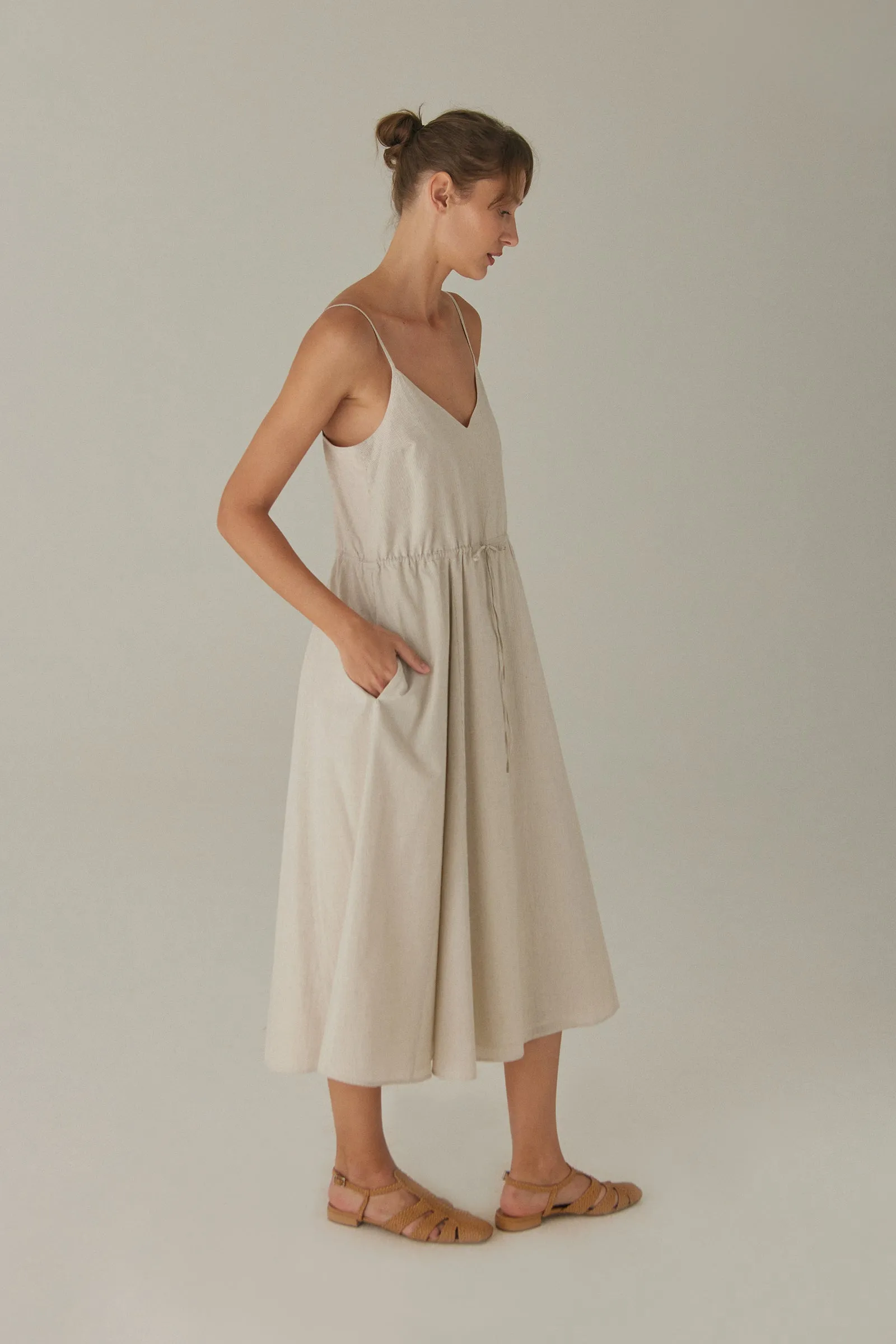 Bistro Dress -- Cotton Linen