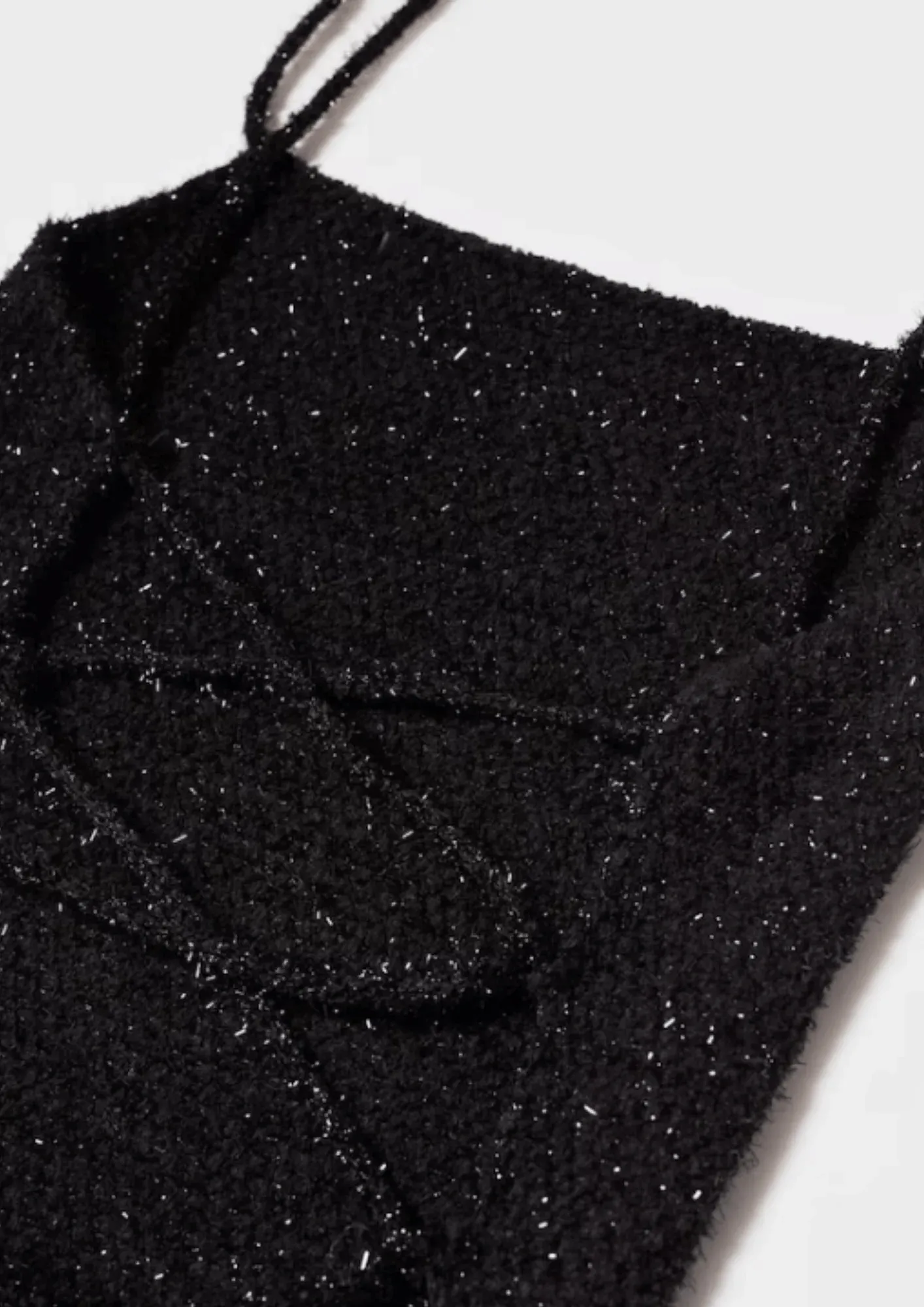 BLACK LUREX KNIT DRESS