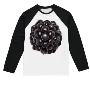 BlackBerry Sublimation Baseball Long Sleeve T-Shirt