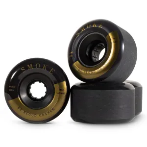 Blood Orange Smoke 66mm/84A Black Skateboard Wheels | set of 4