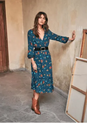 BLUE TITIANE DRESS