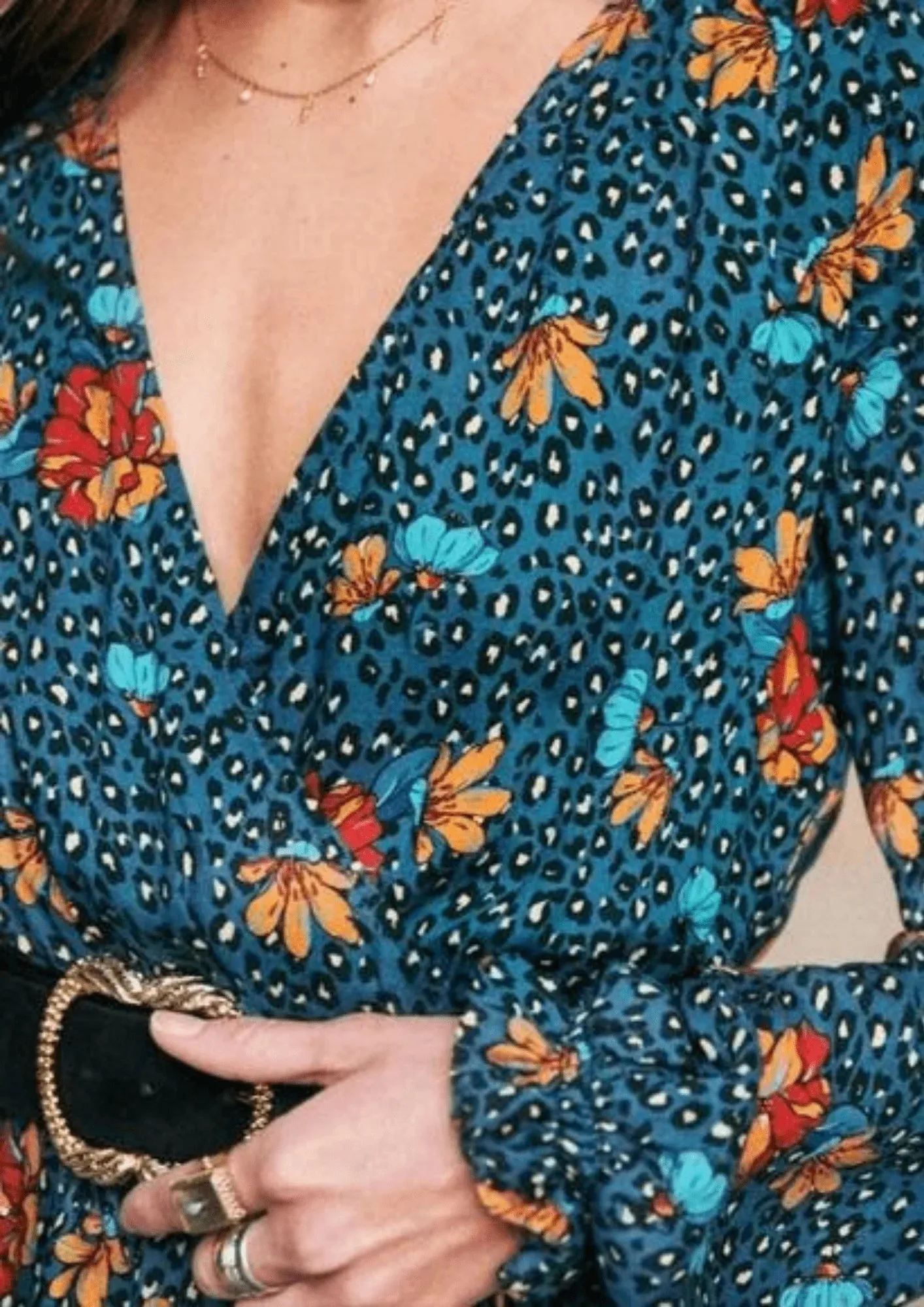 BLUE TITIANE DRESS