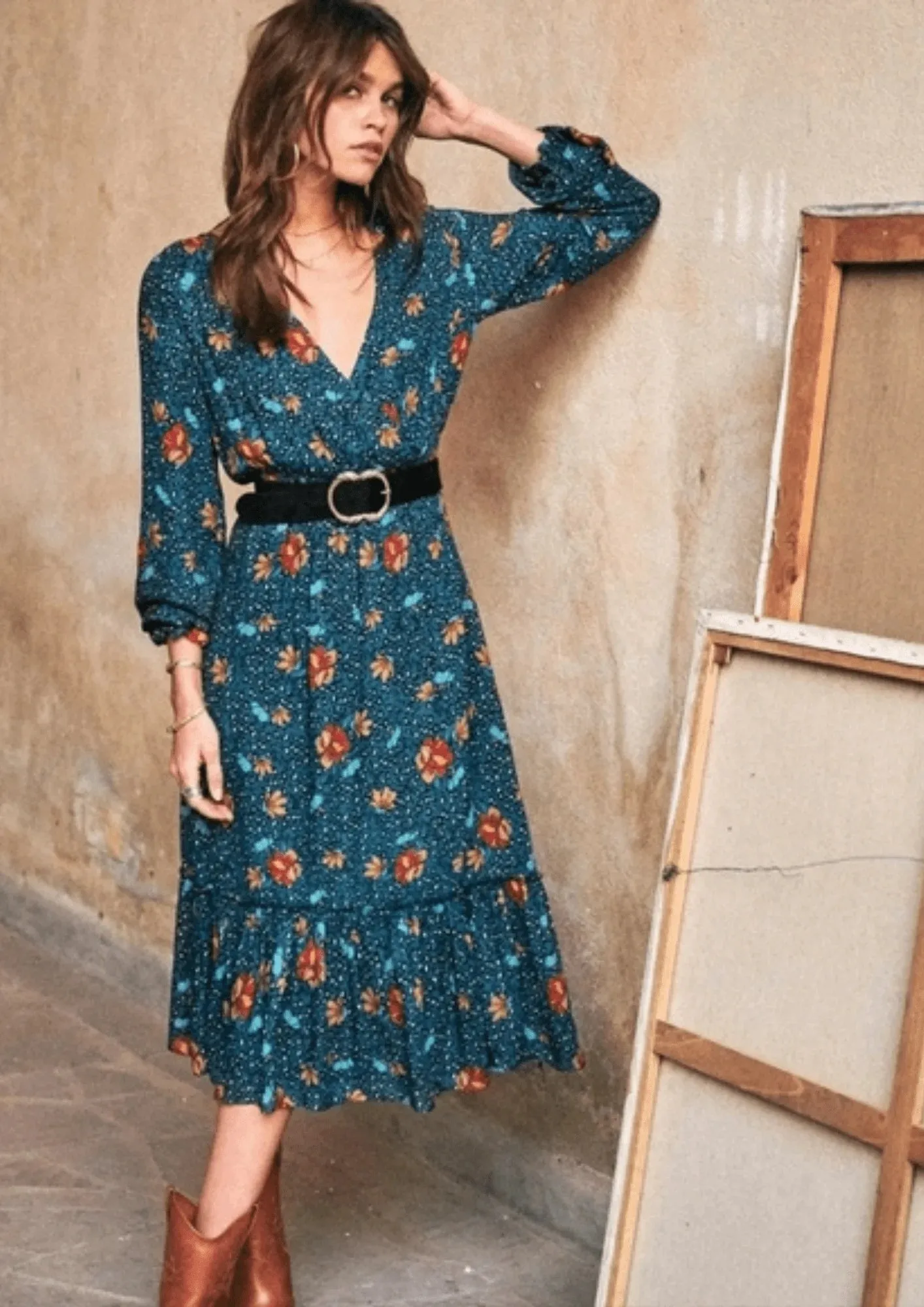 BLUE TITIANE DRESS