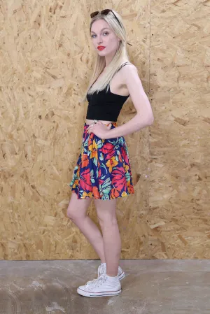 Bright Floral Mini Skirt
