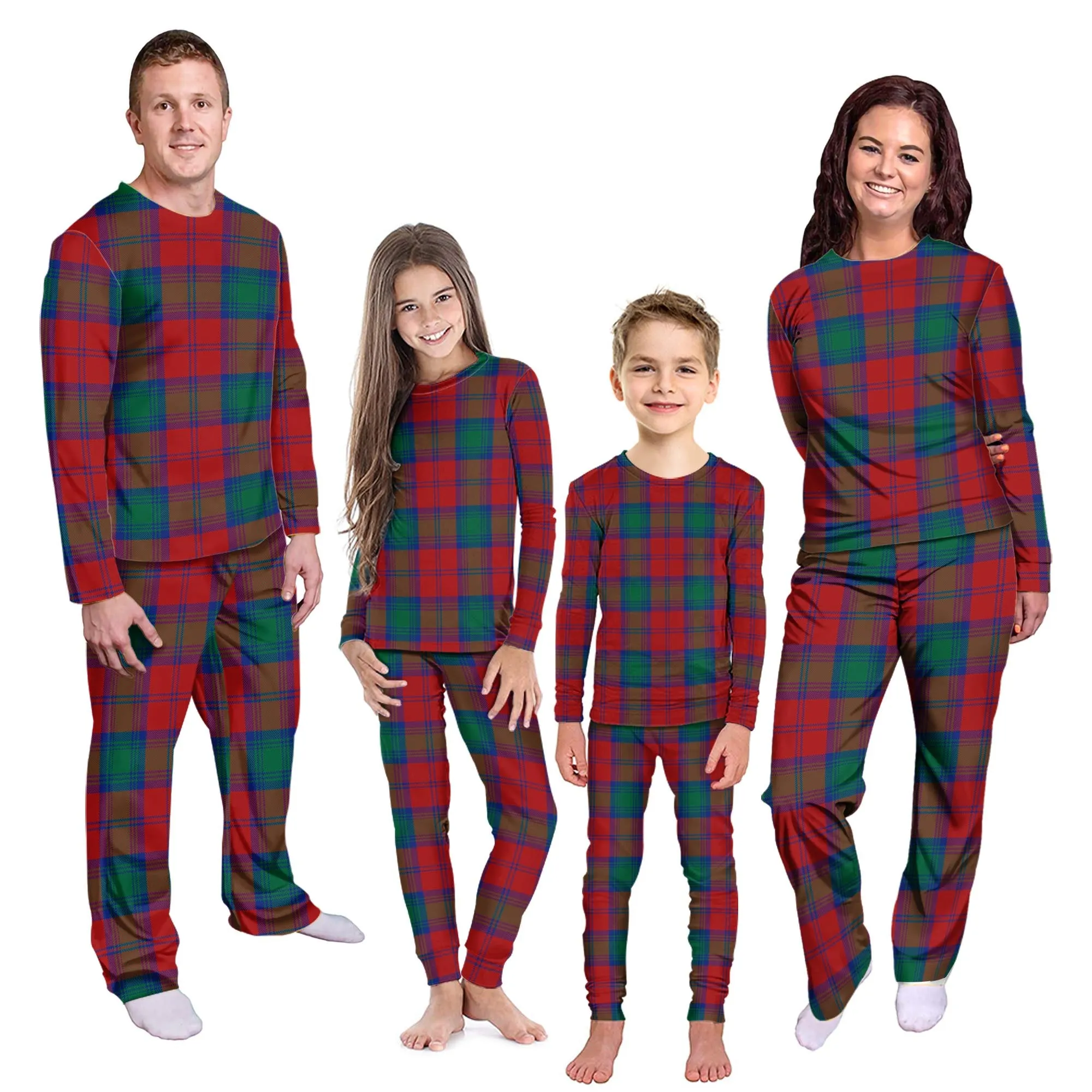 Byres (Byses) Tartan Pajamas Family Set