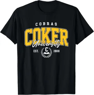 Coker College Cobras Retro University Design for Men Women T-Shirt