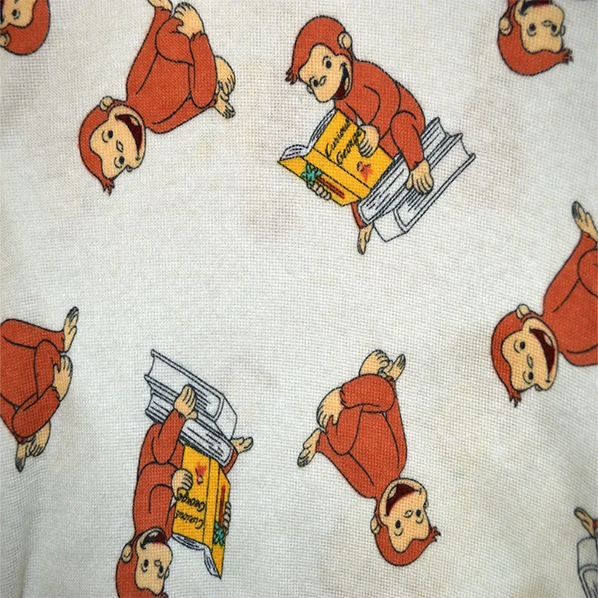 Curious George Loves To Read Toddler 4 Piece Cotton Pajamas