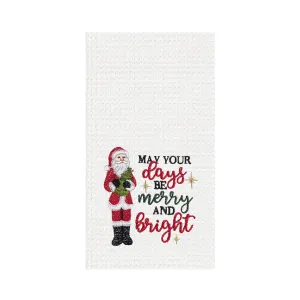 Days Be Merry & Bright Santa Kitchen Towel