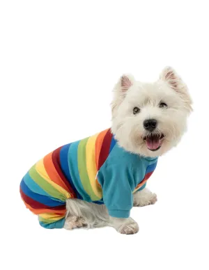 Dog Cotton Rainbow Boy Stripes Pajamas