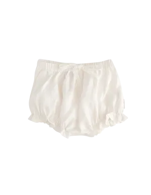 Ella Linen Baby Bloomers - Warm White