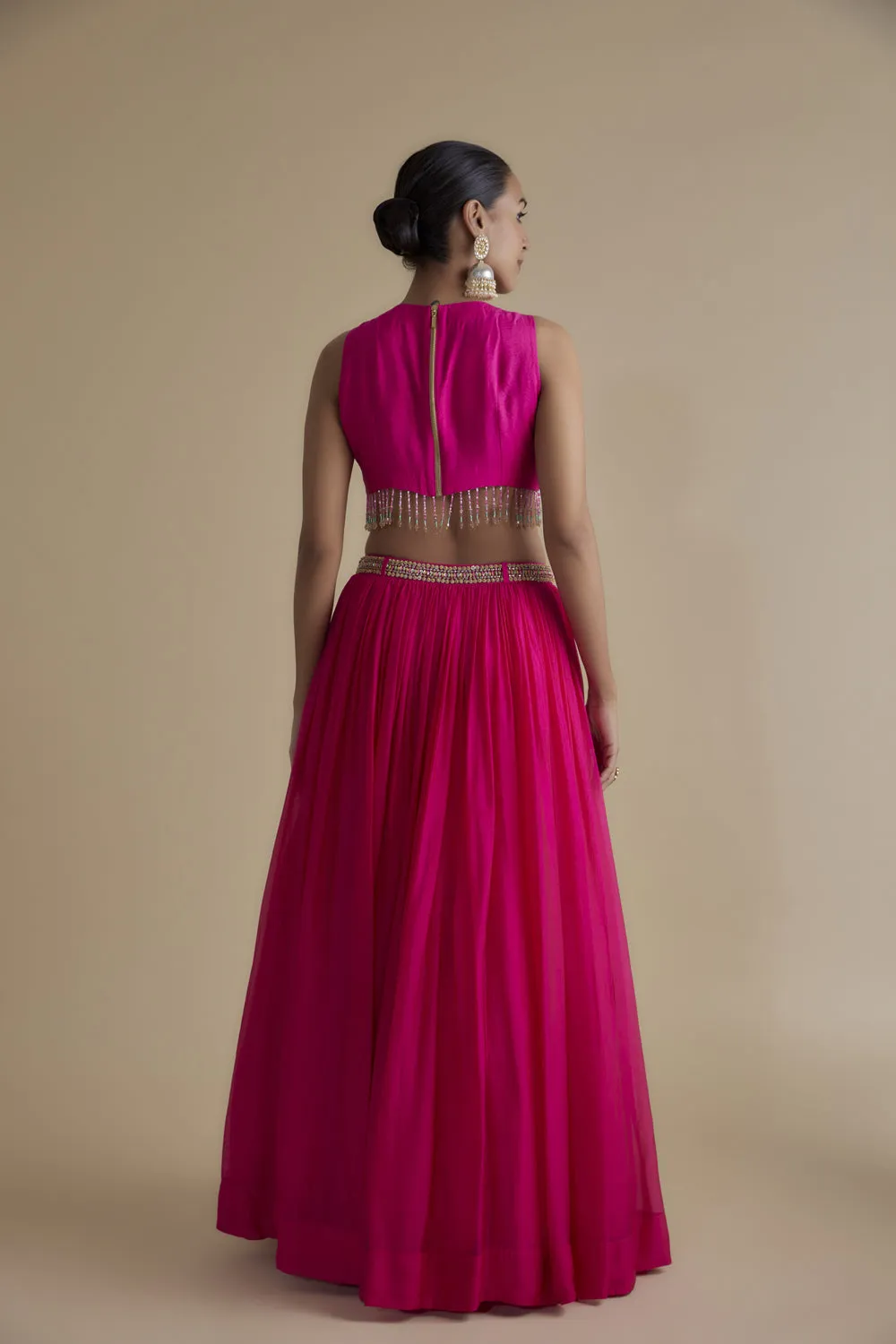 Embroidered Blouse & Skirt Set