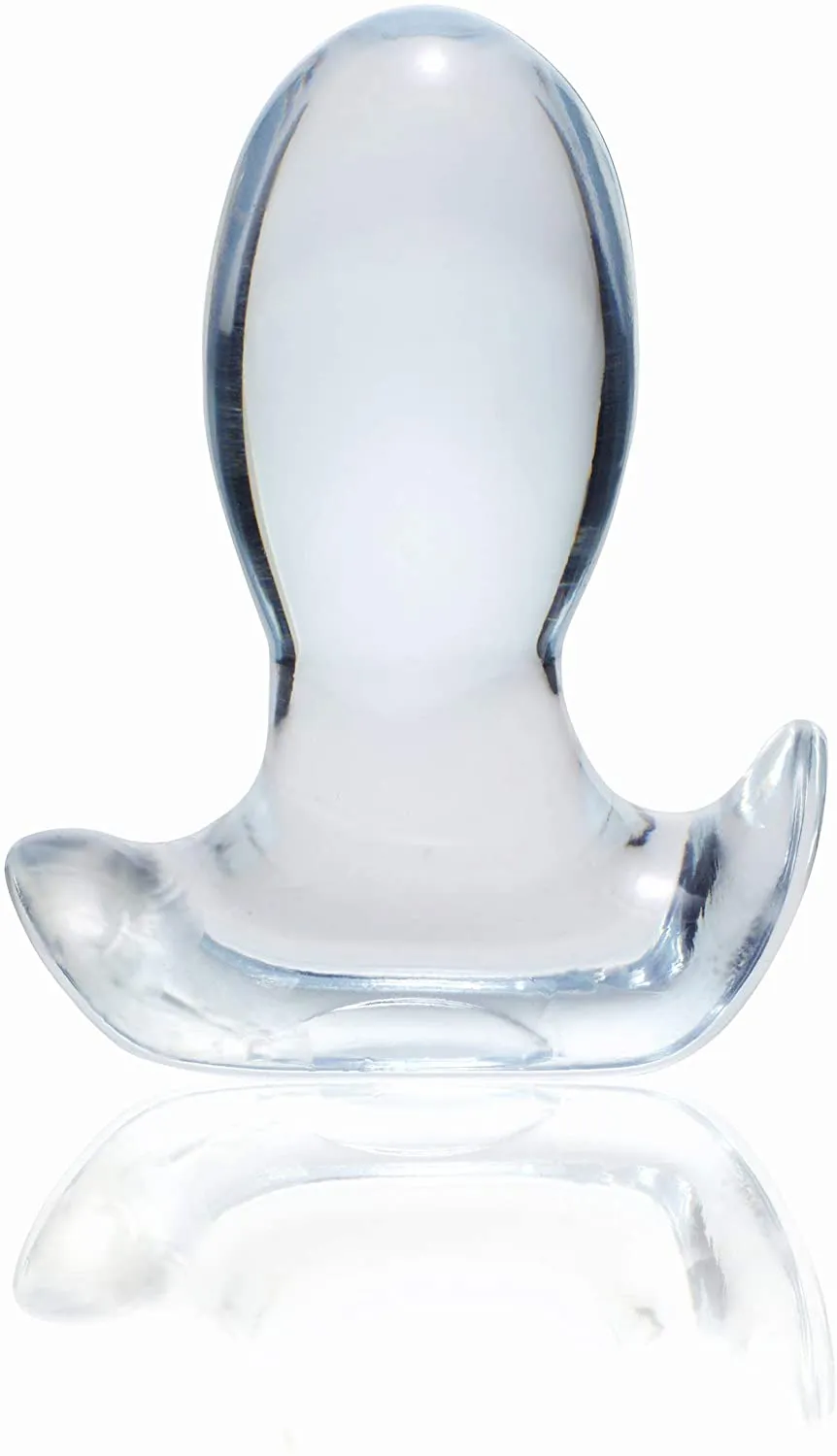 Certainly! A more optimized title for e-commerce could be: Transparent Silicone Anal Plug with Tapered Design for Comfort and Easy Insertion.
