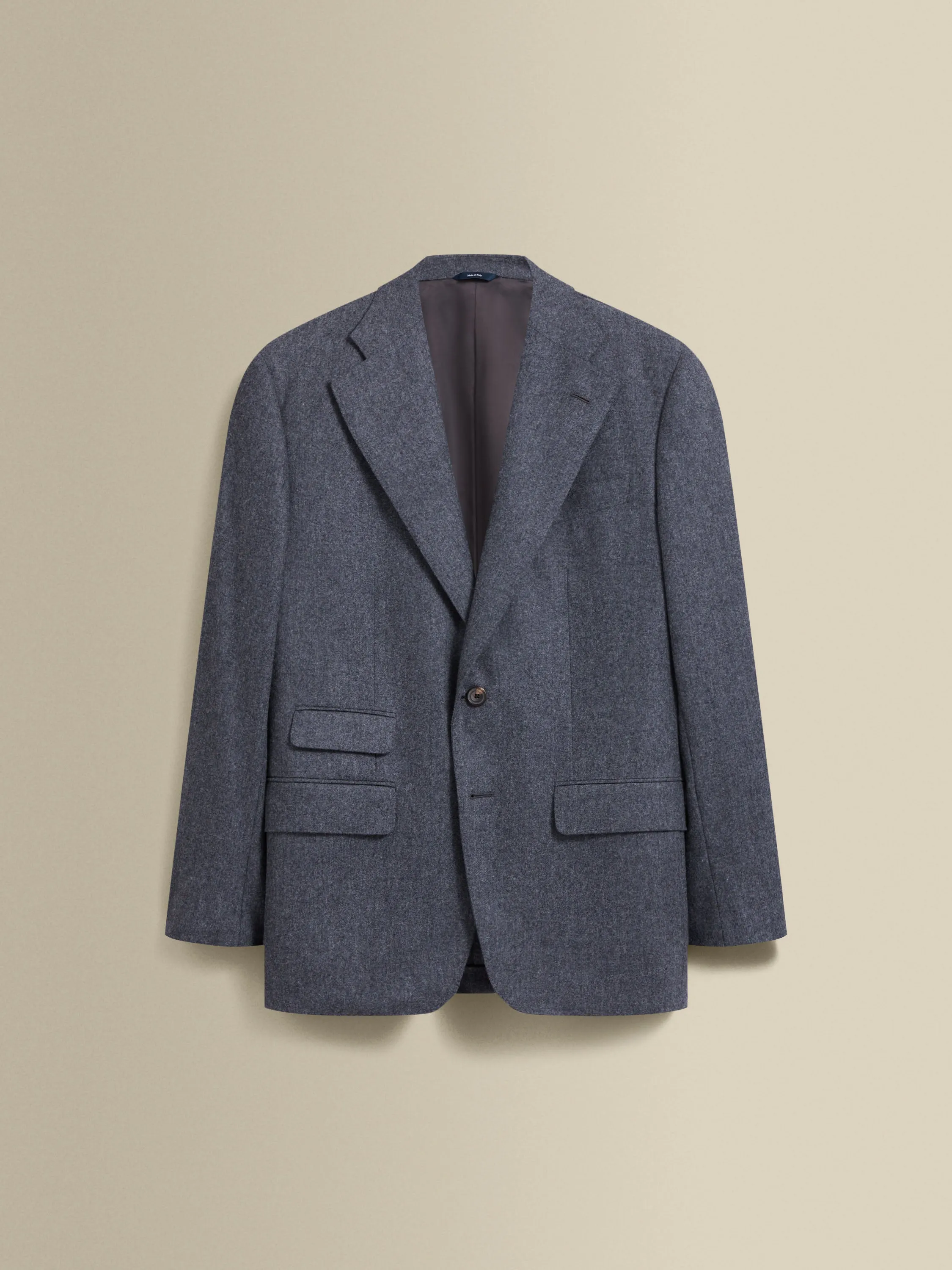 Flannel Single Breasted Wool Suit