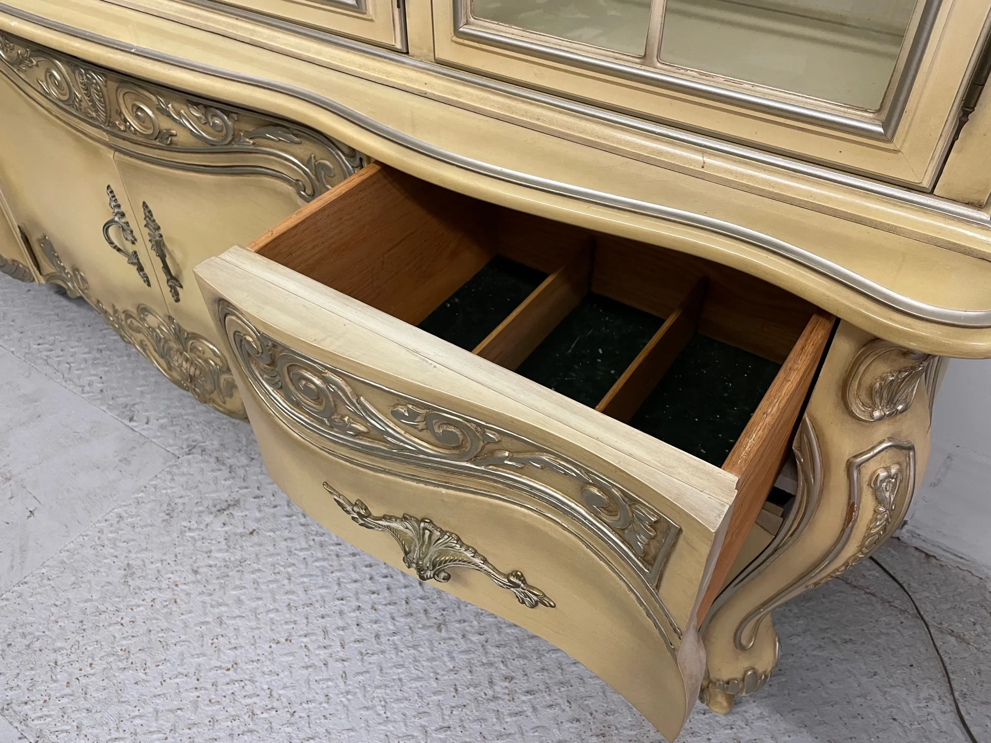 French Rococo Style China Cabinet by Romweber