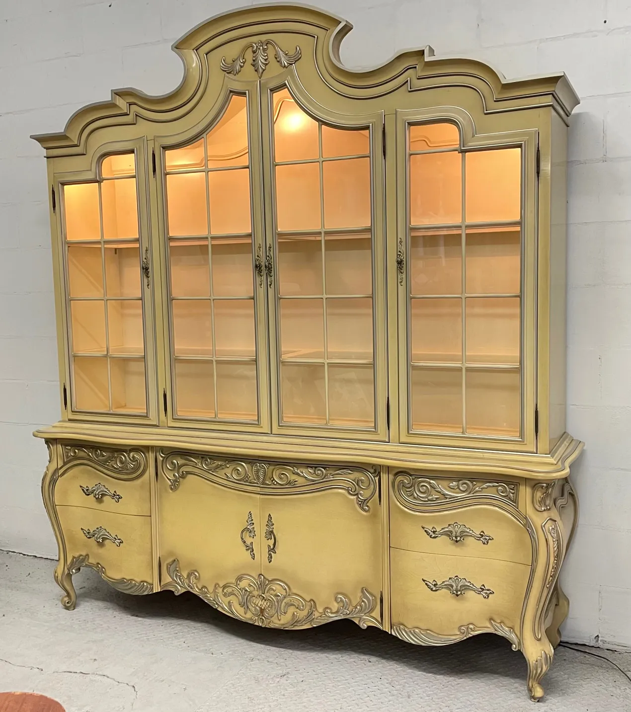 French Rococo Style China Cabinet by Romweber