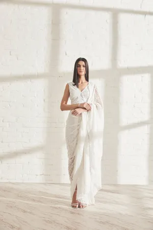 Godet Sari with Masai Top