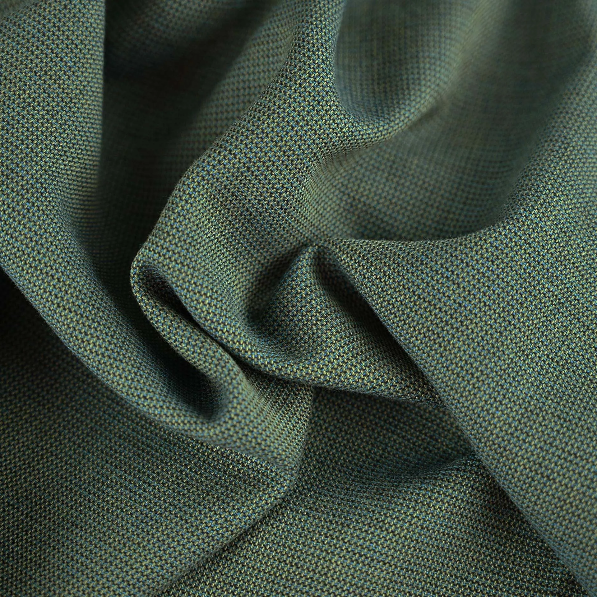 Green Cotton Blend Fabric 5538