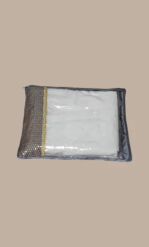 Grey Single Sari Cover