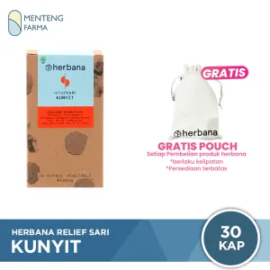 Herbana Relief Sari Kunyit 30 Kapsul - Meringankan Gangguan Lambung
