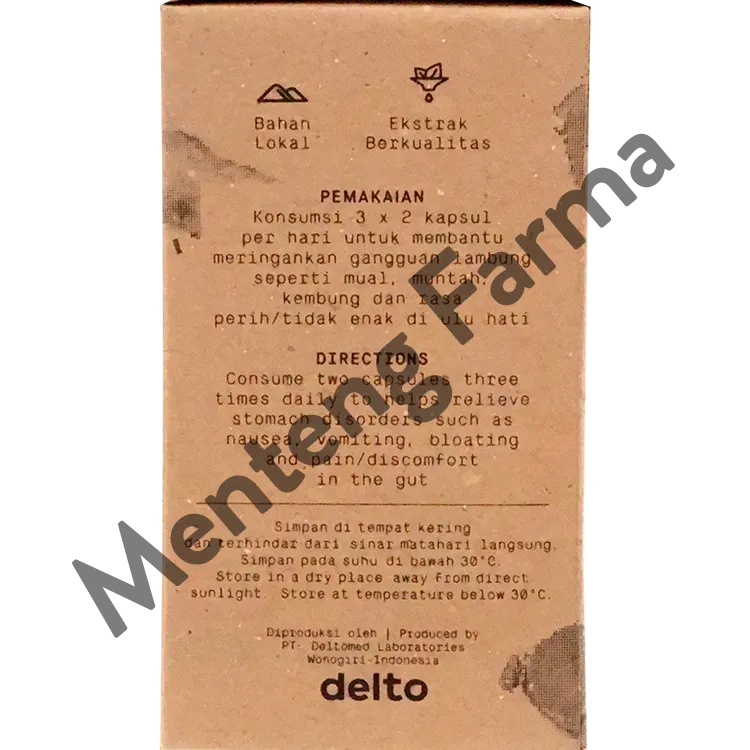 Herbana Relief Sari Kunyit 30 Kapsul - Meringankan Gangguan Lambung