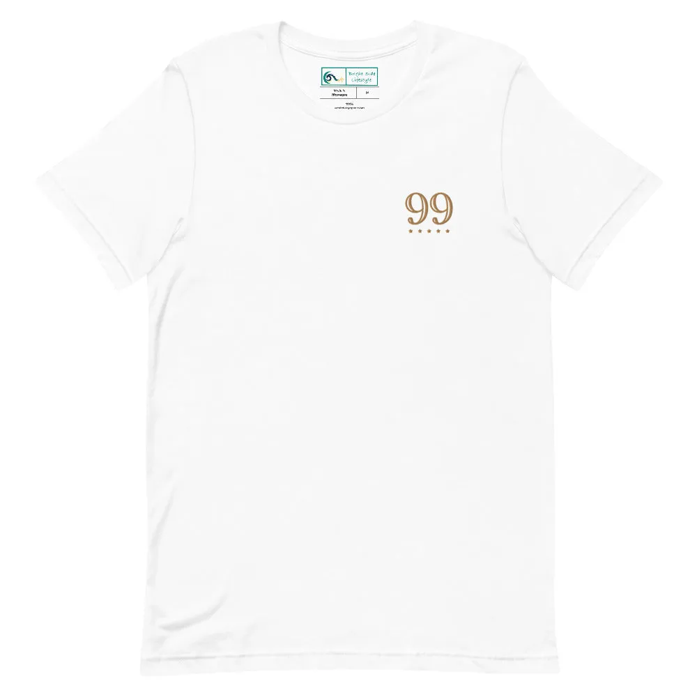 Imperfectly Perfect | Embroidered Short-Sleeve Unisex T-Shirt