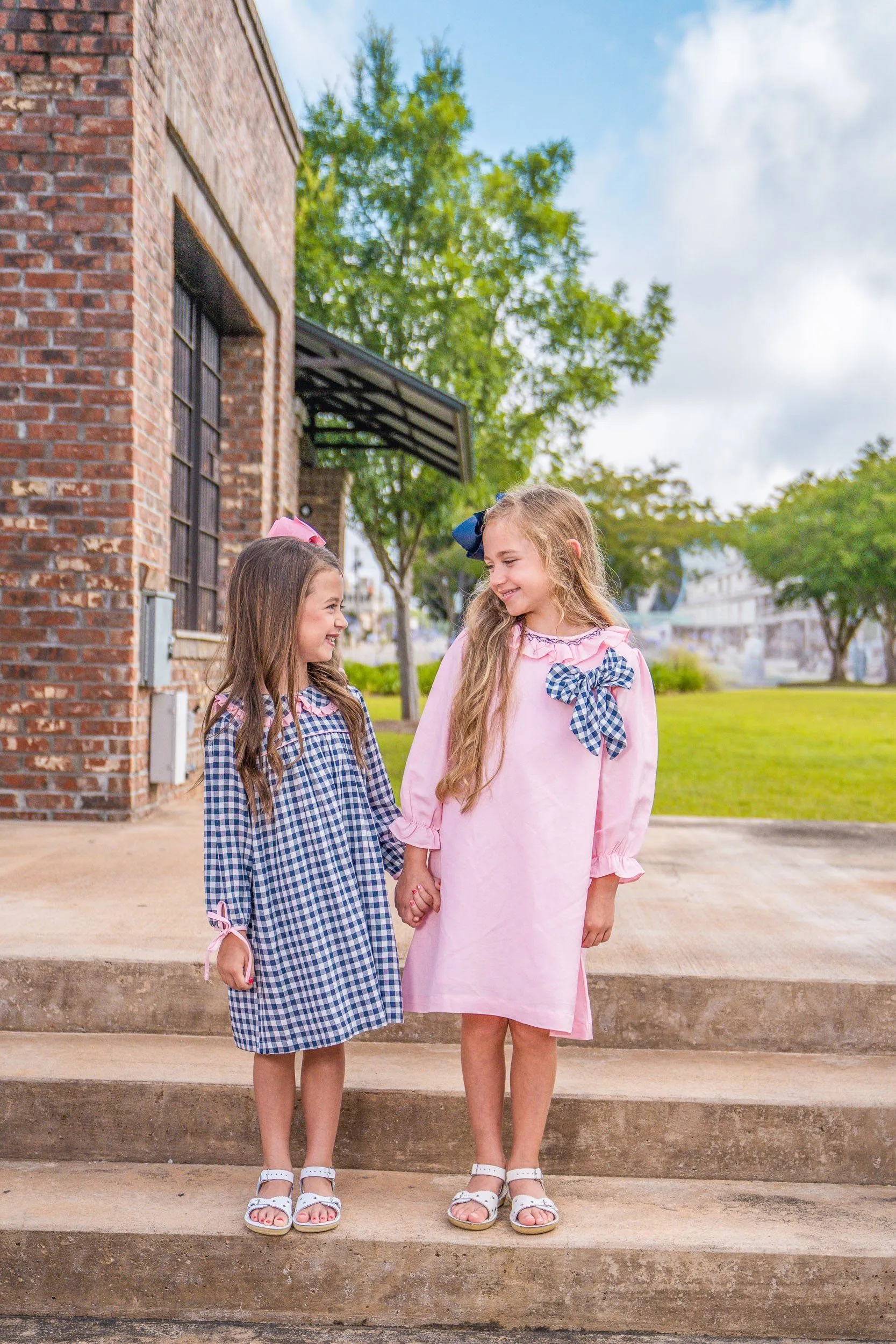 Jensey Pink Navy Dress