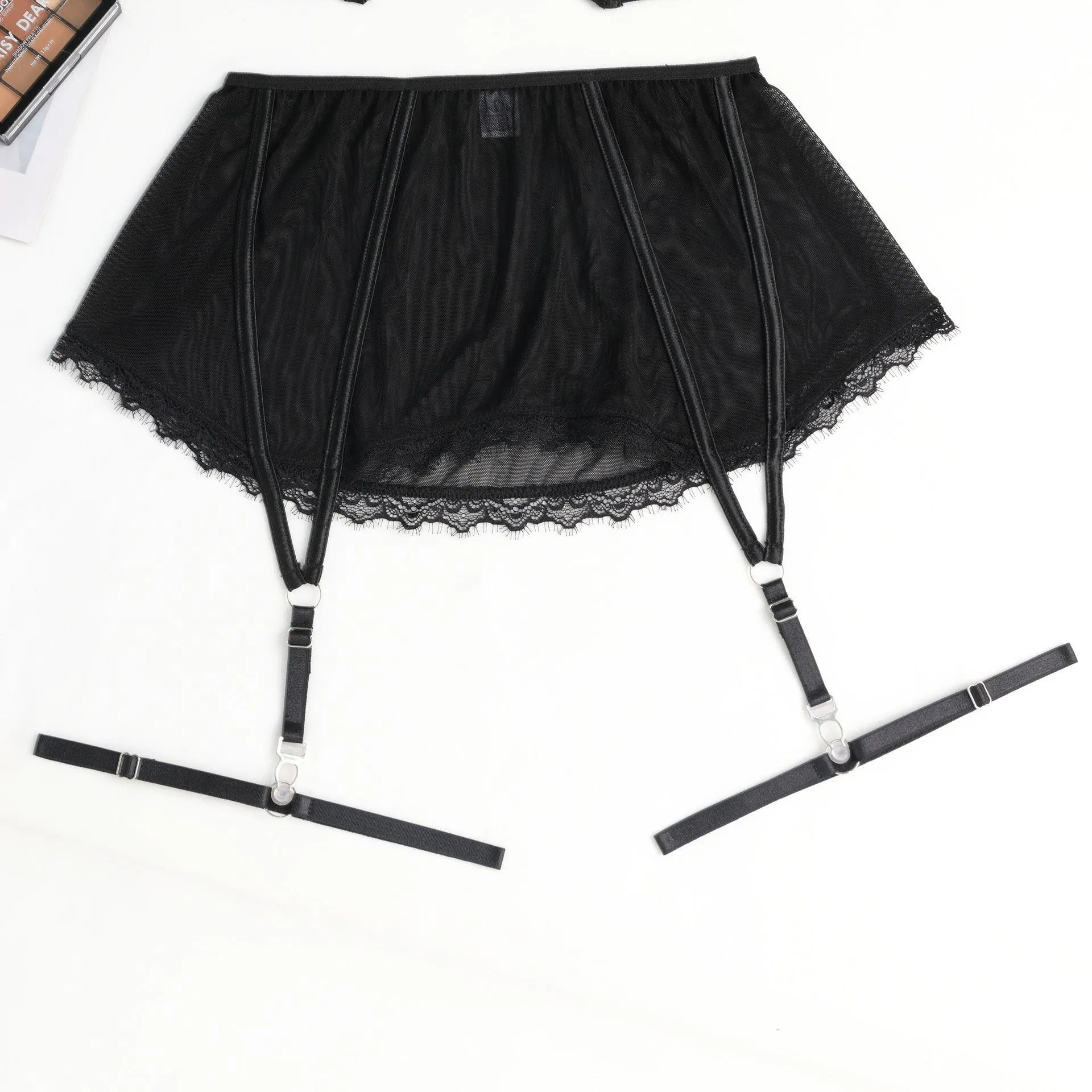 Ladies See Through Floral Lace 3PCS Lingerie Set SKLG4026