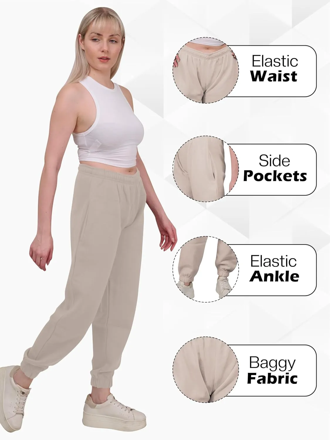 Love My Fashions Sweatpants Women Baggy High Waisted Casual Pajama Pants Jogger Fleece Bottoms Spring Outfits for Women 2025
