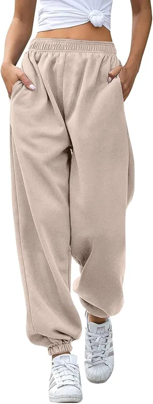 Love My Fashions Sweatpants Women Baggy High Waisted Casual Pajama Pants Jogger Fleece Bottoms Spring Outfits for Women 2025
