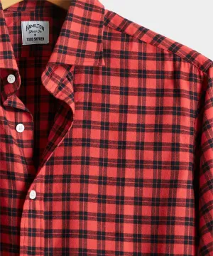 Made in USA Hamilton   Todd Snyder Brushed Twill Lumberjack Plaid Dress Shirt
