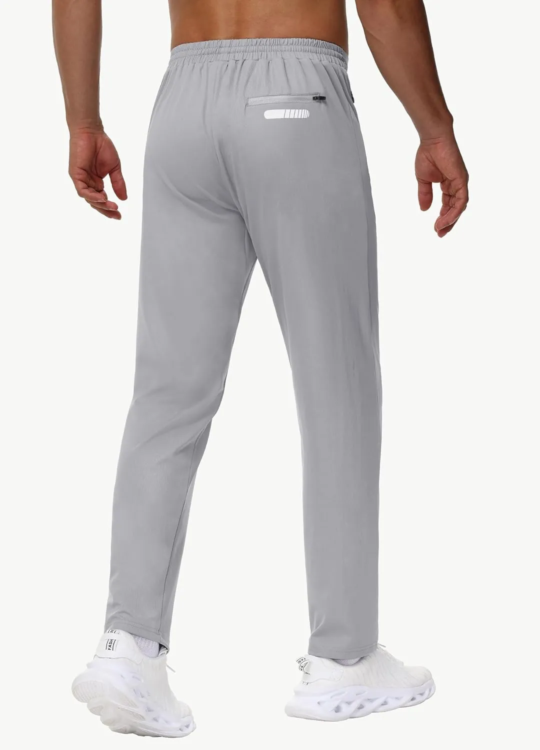 Men's 30" 34" 36" Tall Sweatpants - Lightweight Athletic Workout Running Traning Track Joggers Pants with Zipper Pocket