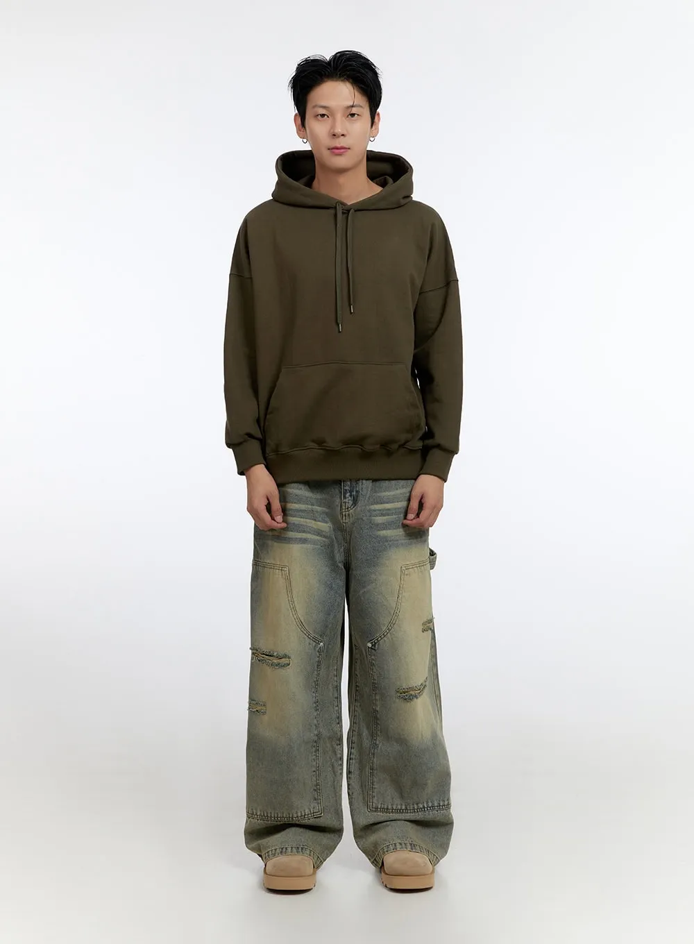 Men's Loose Fit Hoodie IO428