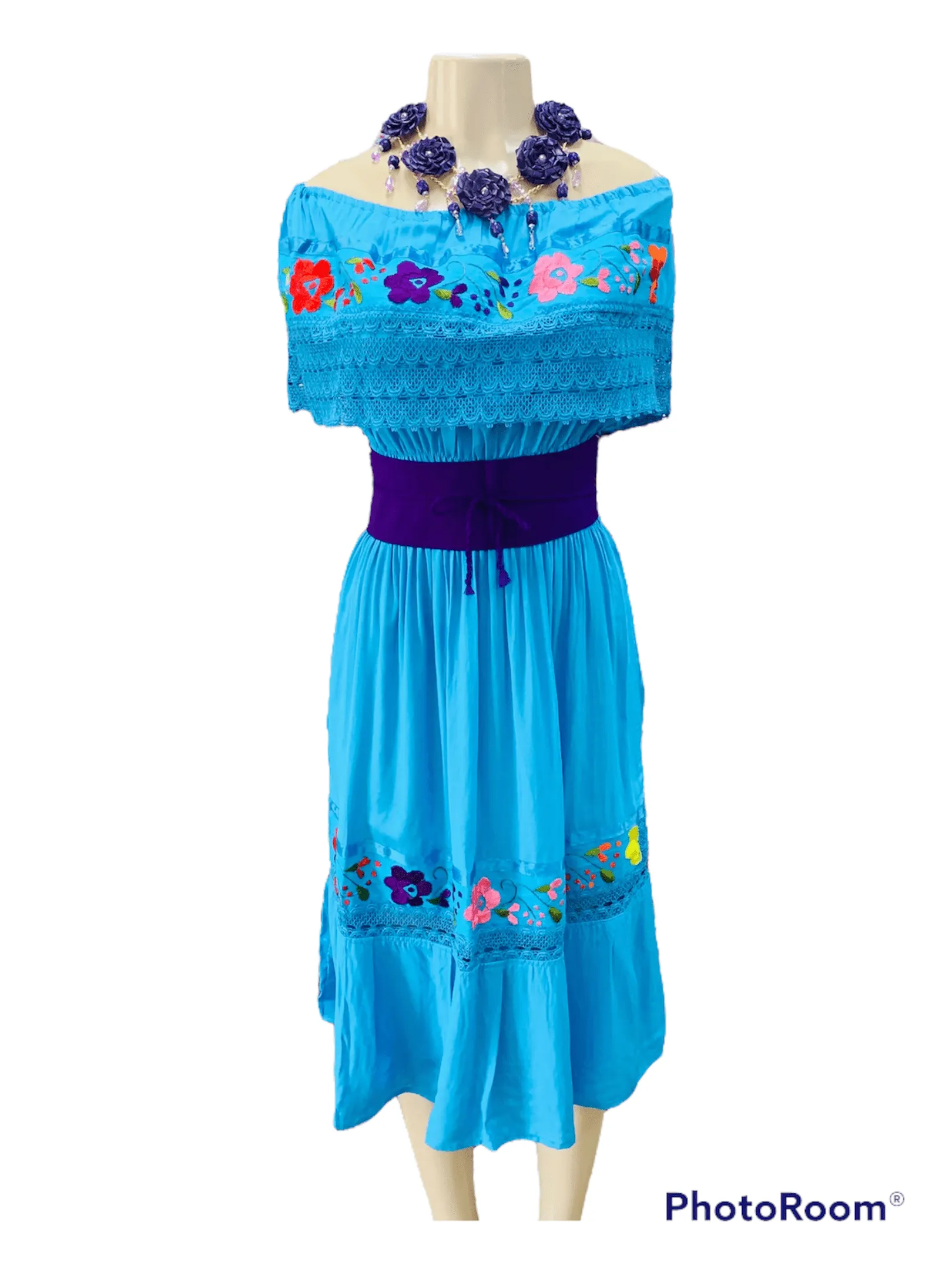 Mexican Campesina Rayón Dress