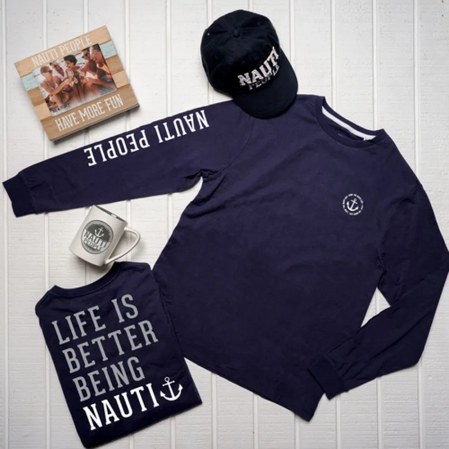 Nauti People Navy Unisex Long Sleeve T-Shirt