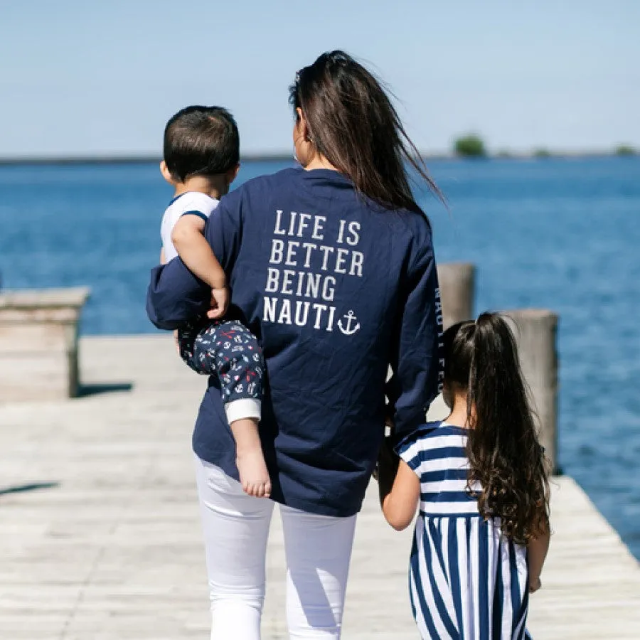 Nauti People Navy Unisex Long Sleeve T-Shirt