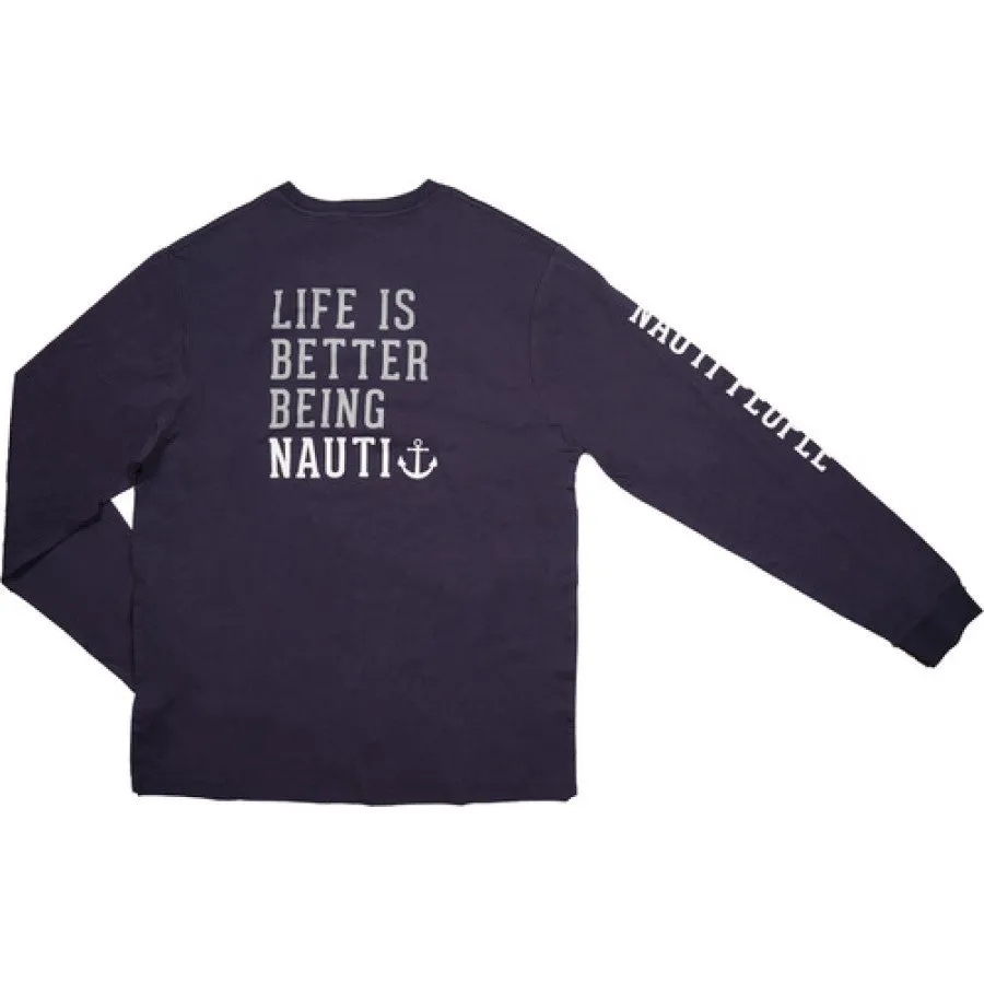 Nauti People Navy Unisex Long Sleeve T-Shirt