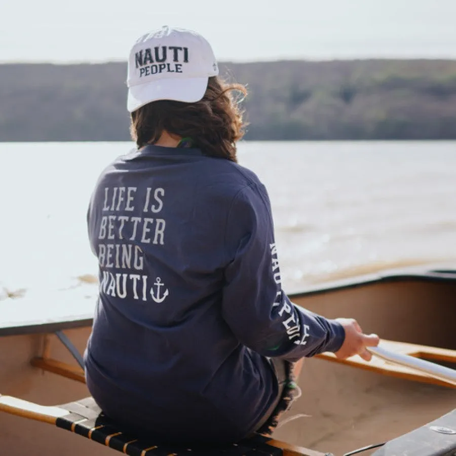 Nauti People Navy Unisex Long Sleeve T-Shirt