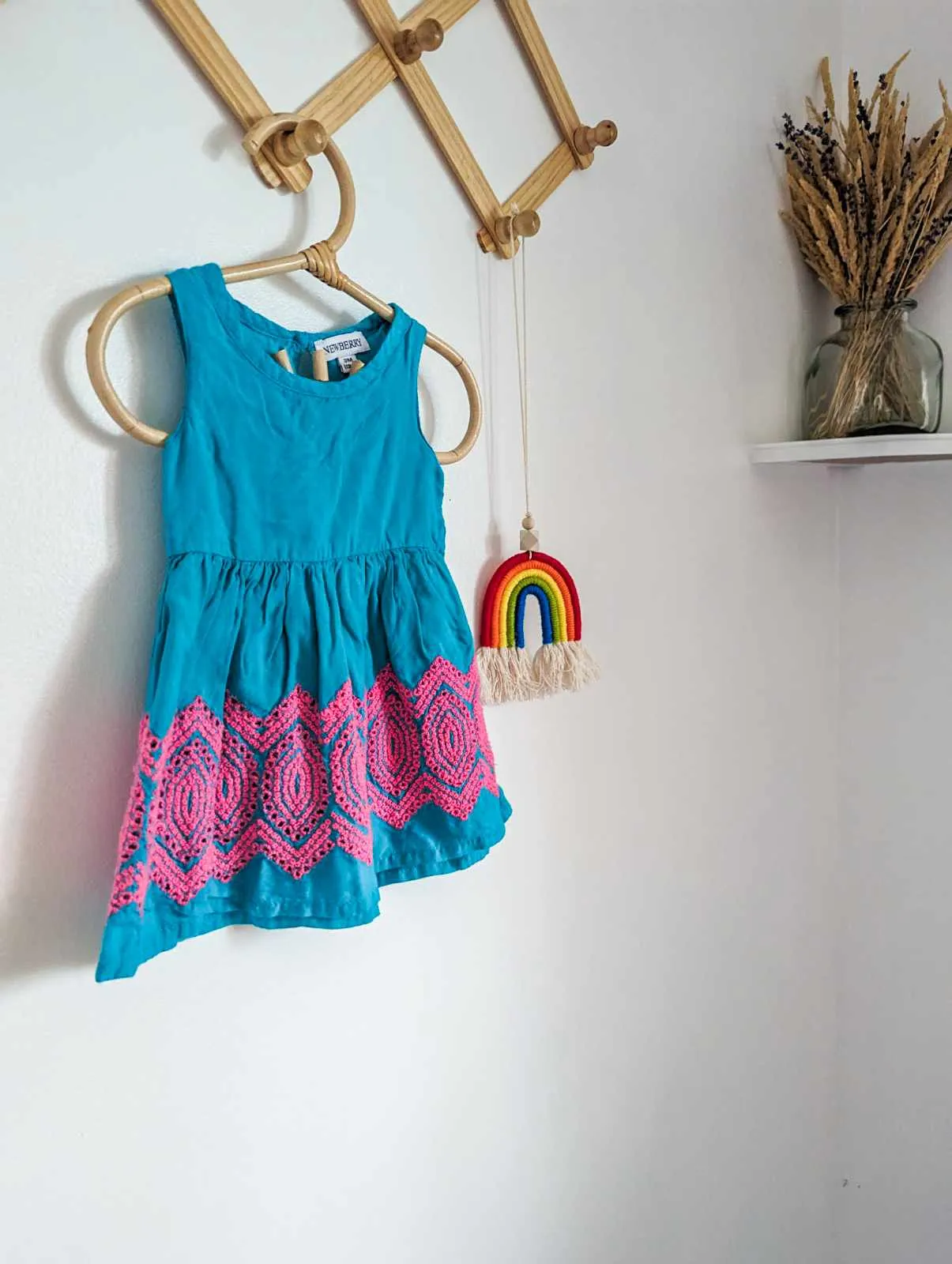 Newberry Sleeveless Dress in Teal (3m)